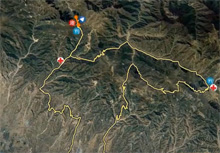 雁门关国际山地马拉松越野赛道3D预览